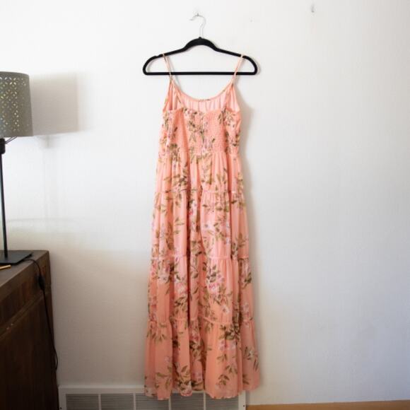 Lost And Wander Sunset Floral Tiered Dress - Picture 4 of 5